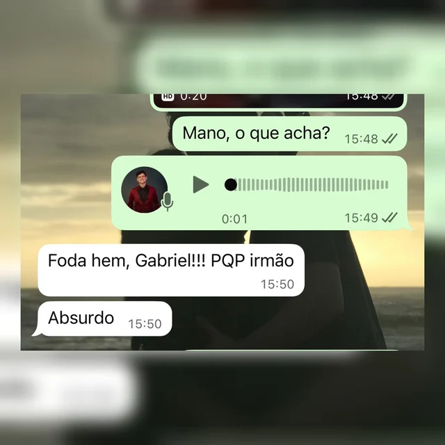 Mensagem de aprovação recebida pelo WhatsApp