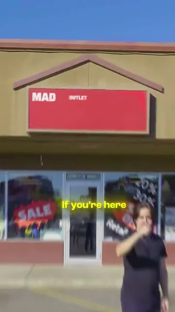 Vertical retail video with English captions
